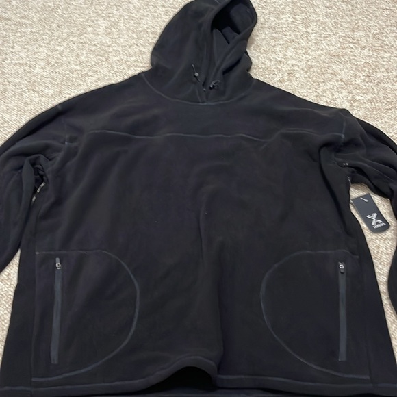 Men’s Xersion Black Winter Pullover Sweatshirt XXL - Picture 2 of 9
